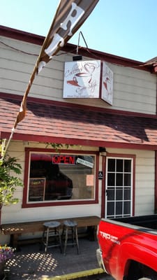 Photo of Colleen's Coffee Shop - Bodega, CA, US. Sign said open but when i went inside i was turned away.