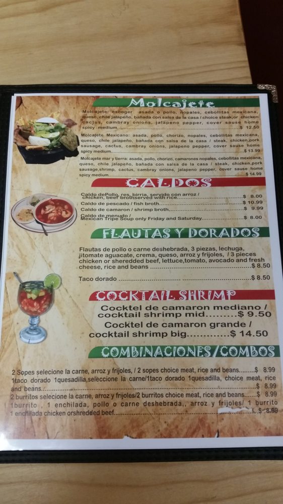 Freshly prepared food at Taqueria San Felipe