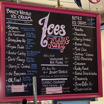 Ices Plain & Fancy - Menu board of ice cream - Ice Cream & Frozen Yogurt Near Me - Saint Louis, Missouri Ices Plain & Fancy - Menu board of ice cream - Ice Cream & Frozen Yogurt Near Me - Saint Louis, Missouri