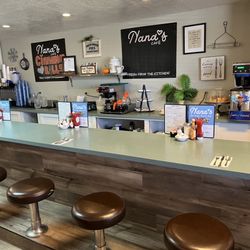 Interior Nanas café at the bar