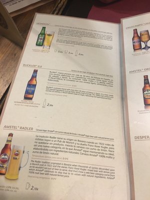 Menu photo 2 Green Tavern Madrid, M