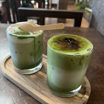 Cheongsu - Matcha Cream & matcha Crème Brulee - Coffee & Tea Near Me - Fort Lee, New Jersey