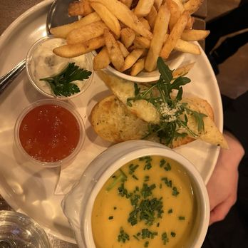 The Old Mill Restaurant - Veggie soup & chips. Aioli was yum. - Seafood Near Me - Dublin, D The Old Mill Restaurant - Veggie soup & chips. Aioli was yum. - Seafood Near Me - Dublin, D