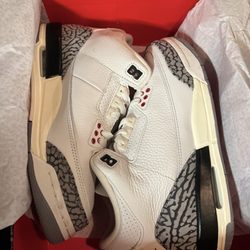 Glass Case - Jordan 3 retro white cement "reimagined"