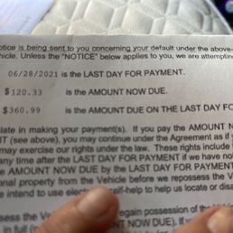 My repossession letter