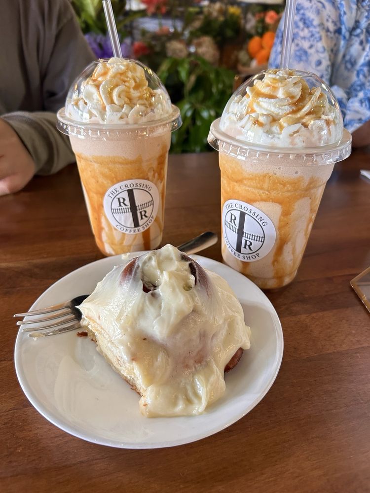 The Crossing Coffee Shop Logo