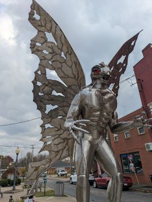 Mothman Statue and Marker by null
