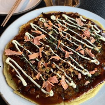 Katami - Corn & mushroom Okonomiyaki - Sushi Bars Near Me - Houston, Texas