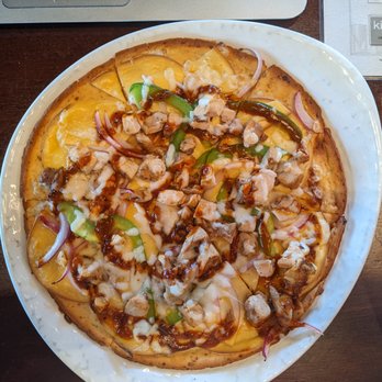Iron Hill Brewery & Restaurant - Voodoo Chicken pizza on cauliflower crust - Breweries Near Me - Maple Shade, New Jersey Iron Hill Brewery & Restaurant - Voodoo Chicken pizza on cauliflower crust - Breweries Near Me - Maple Shade, New Jersey