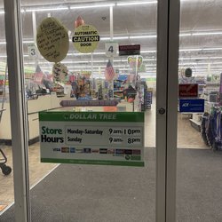Dollar Tree - The store hours and the associate no where to be seen