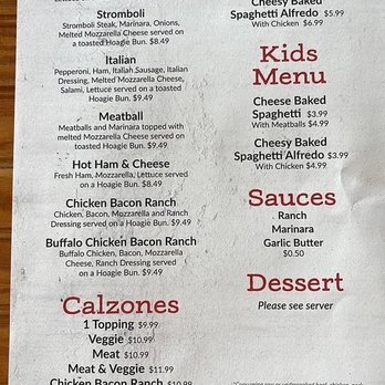Downtown Pizza Pub - the menu for the restaurant - Pizza Near Me - Burnside, Kentucky