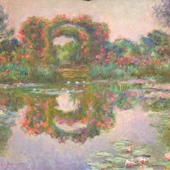 Phoenix Art Museum - Monet's "Les arceaux fleuris" in Giverny, normal viewing distance. - Art Museums Near Me - Phoenix, Arizona Phoenix Art Museum - Monet's "Les arceaux fleuris" in Giverny, normal viewing distance. - Art Museums Near Me - Phoenix, Arizona