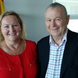 GERMAN SCHOOL campus - Ursula Schoeneich, Principal and Congressman Dana Rohrabacher