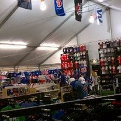 Clark Street Sports - This is our tent location and when the Cubs are home our store hours change