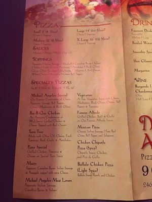 Menu photo 5 Michael Angelo's Pizzaria Ontario, CA Menu photo 5 Michael Angelo's Pizzaria Ontario, CA