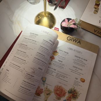 GIWA - Menu with floral arrangements that can be bought on the spot - Breakfast & Brunch Near Me - Santa Clara, California