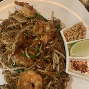 Esaan Northeastern Thai Cuisine - Esaan Pad Thai (Pad Mee Korat) add Shrimp. The portion is smaller than I thought but it tasted great - Thai Near Me - McLean, Virginia Esaan Northeastern Thai Cuisine - Esaan Pad Thai (Pad Mee Korat) add Shrimp. The portion is smaller than I thought but it tasted great - Thai Near Me - McLean, Virginia