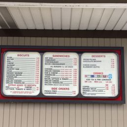 Drive thru menu Drive thru menu