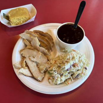 Tom's BBQ - Smoked Chicken Breast Dinner - Barbeque Near Me - Mesa, Arizona