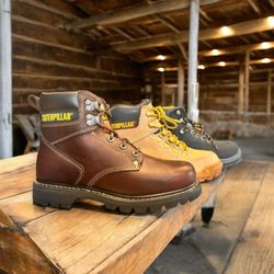 The Big Boy - CATERPILLAR WORK-BOOTS  WATERPROOF  STEEL STOOL SLIP RESISTANT ELECTRICAL HAZARD COMPOSED TOE