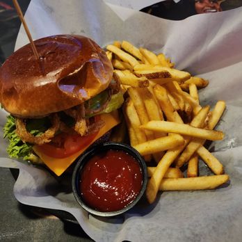 Bar Code Burgers - Americana burger with fries - Burgers Near Me - Las Vegas, Nevada