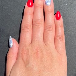 Tips & Toes Nail Salon & Spa - Vintage 4th of July flag