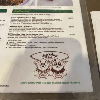 Eggs 'n Things - Waikiki Beach Eggspress - The menu - Breakfast & Brunch Near Me - Honolulu, Hawaii