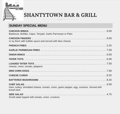 Menu photo 6 Shantytown Grill Bloomington, MN