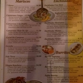 Los Compadres - Menu 1 - Mexican Near Me - Cedar Rapids, Iowa
