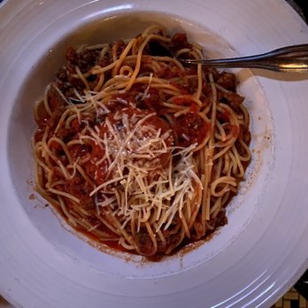 Roman Cucina - Spaghetti bolognese with meatball - Italian Near Me - Fullerton, California Roman Cucina - Spaghetti bolognese with meatball - Italian Near Me - Fullerton, California