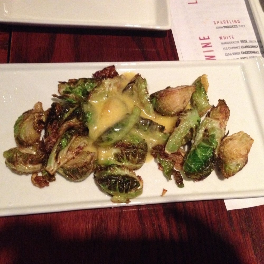 Table 9 - Brussel sprouts. Awesome sauce (hollandaise). - New American Near Me - Morgantown, West Virginia Table 9 - Brussel sprouts. Awesome sauce (hollandaise). - New American Near Me - Morgantown, West Virginia
