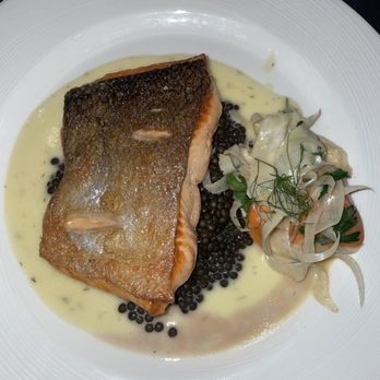 Gordon Ramsay Hell's Kitchen - Crispy skinned salmon ... SO good - Steakhouses Near Me - Stateline, Nevada Gordon Ramsay Hell's Kitchen - Crispy skinned salmon ... SO good - Steakhouses Near Me - Stateline, Nevada