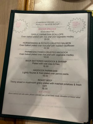 Menu photo 2 Chowder House New York Mills, NY