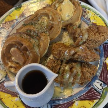 Miss Shirley's Cafe, Inner Harbor - Chicken 'n Cheddar Green Onion Waffles** *** - Breakfast & Brunch Near Me - Baltimore, Maryland Miss Shirley's Cafe, Inner Harbor - Chicken 'n Cheddar Green Onion Waffles** *** - Breakfast & Brunch Near Me - Baltimore, Maryland