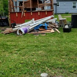 CC Junk Removal - Shed and trash that was removed.