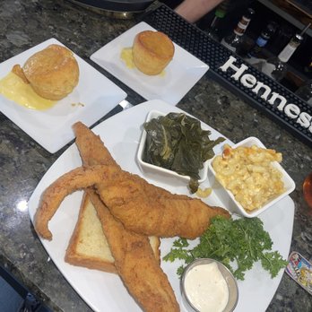 Southern Kitchen - 2 piece southern fried whiting w/ Mac & collards - Southern Near Me - Richmond, Virginia Southern Kitchen - 2 piece southern fried whiting w/ Mac & collards - Southern Near Me - Richmond, Virginia