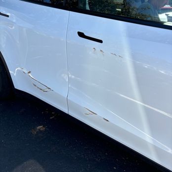 OC Dent Repair - This was the scratch from my parking garage - Body Shops Near Me OC Dent Repair - This was the scratch from my parking garage - Body Shops Near Me