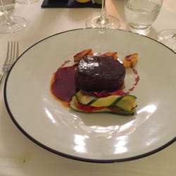 Restaurant Les Trois Couronnes - Beef-Filet with vegetable.