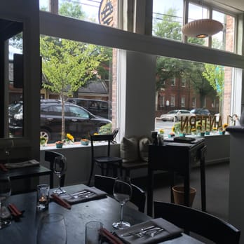 Lantern - Part of the interior, looking out on to West Franklin Street - Asian Fusion Near Me - Chapel Hill, North Carolina