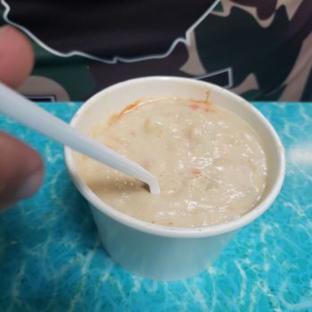 Hook, Line & Sinker - Clam chowder with a dash of tapatio - Seafood Near Me - Oxnard, California