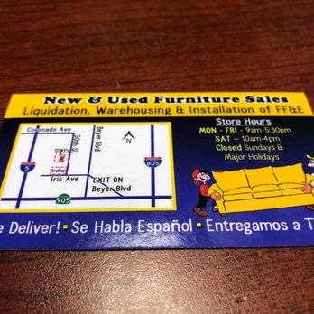 Tony's Hotel Liquidators - Business card - Furniture Stores Near Me - Chula Vista, California Tony's Hotel Liquidators - Business card - Furniture Stores Near Me - Chula Vista, California