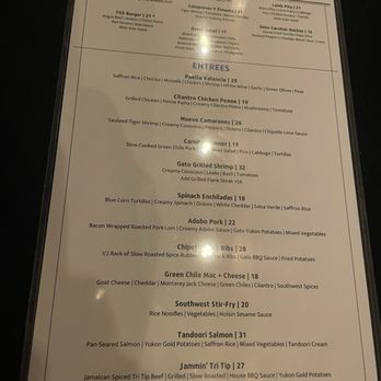 El Gato Azul - Menu entrees - Tapas Bars Near Me - Prescott, Arizona