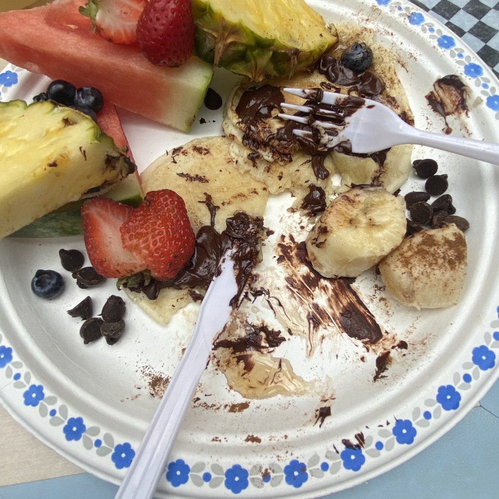 Karine's - Uncooked pancakes with dirty fruit - Breakfast & Brunch Near Me - Toronto, Ontario Karine's - Uncooked pancakes with dirty fruit - Breakfast & Brunch Near Me - Toronto, Ontario