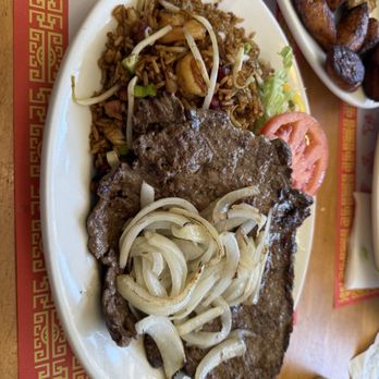 Sabor Latino Seafood Restaurant - Steak and Onions with House Special Fried Rice Combo - Seafood Near Me - Bronx, New York Sabor Latino Seafood Restaurant - Steak and Onions with House Special Fried Rice Combo - Seafood Near Me - Bronx, New York