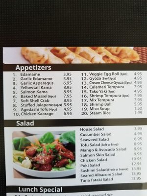 Menu photo 6 Fat Fish Sushi Lake Forest, CA