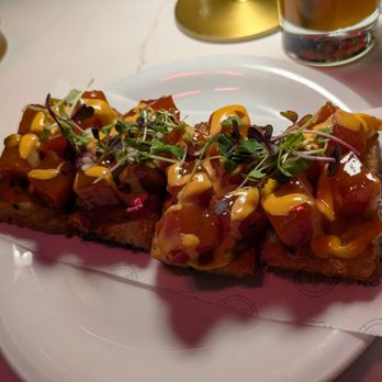 The Wilson - Crispy Tuna Rice appetizer, great for sharing. Good sauces. - New American Near Me - New York, New York The Wilson - Crispy Tuna Rice appetizer, great for sharing. Good sauces. - New American Near Me - New York, New York