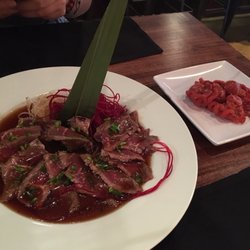 Izzy Pub & Sushi - Beef tataki and octopus