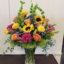 Denton Florist - Gorgeous sunflower arrangement