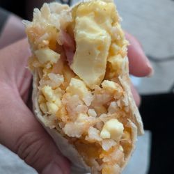 Breakfast burrito with ham (I do NOT recommend)