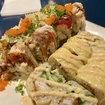 Tsunami Sushi Highland BR - Candy Cane Roll Sea Bass Roll - Bars Near Me - Baton Rouge, Louisiana Tsunami Sushi Highland BR - Candy Cane Roll Sea Bass Roll - Bars Near Me - Baton Rouge, Louisiana
